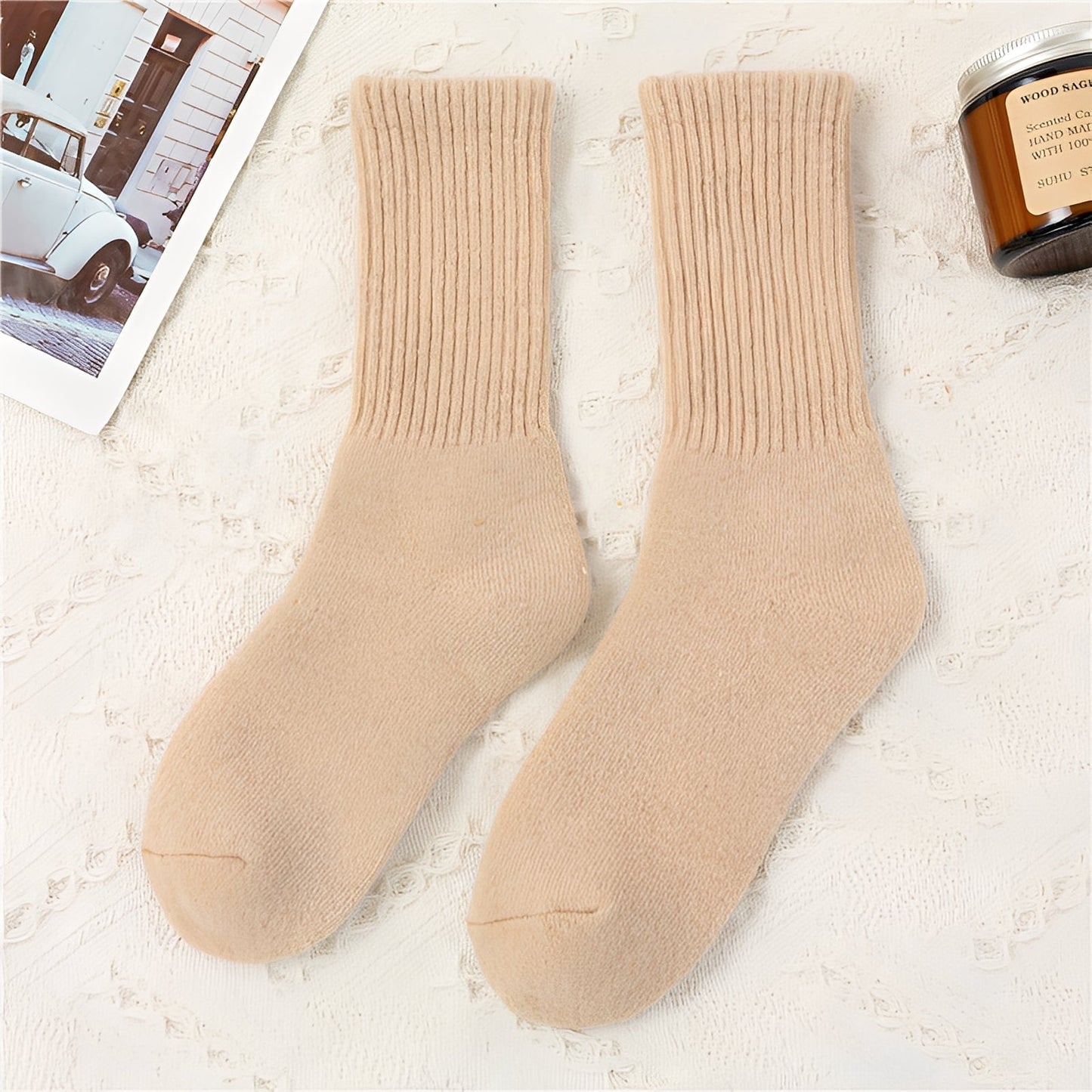 Carmella - Chaussettes Unisex Décontractées, chaudes et épaisses