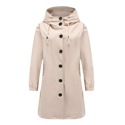 Vivyan - Daily waterproof jacket with hood for women