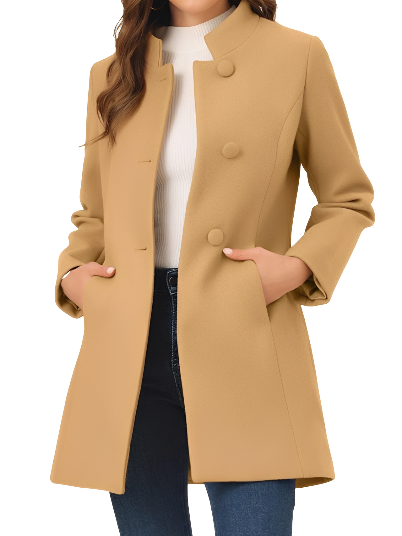 Kaitlyn - Elegant, fitted blazer with buttons for women