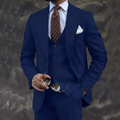 Cordell - Κομψό, επίσημο τριών κομματιών κοστούμι για άνδρες