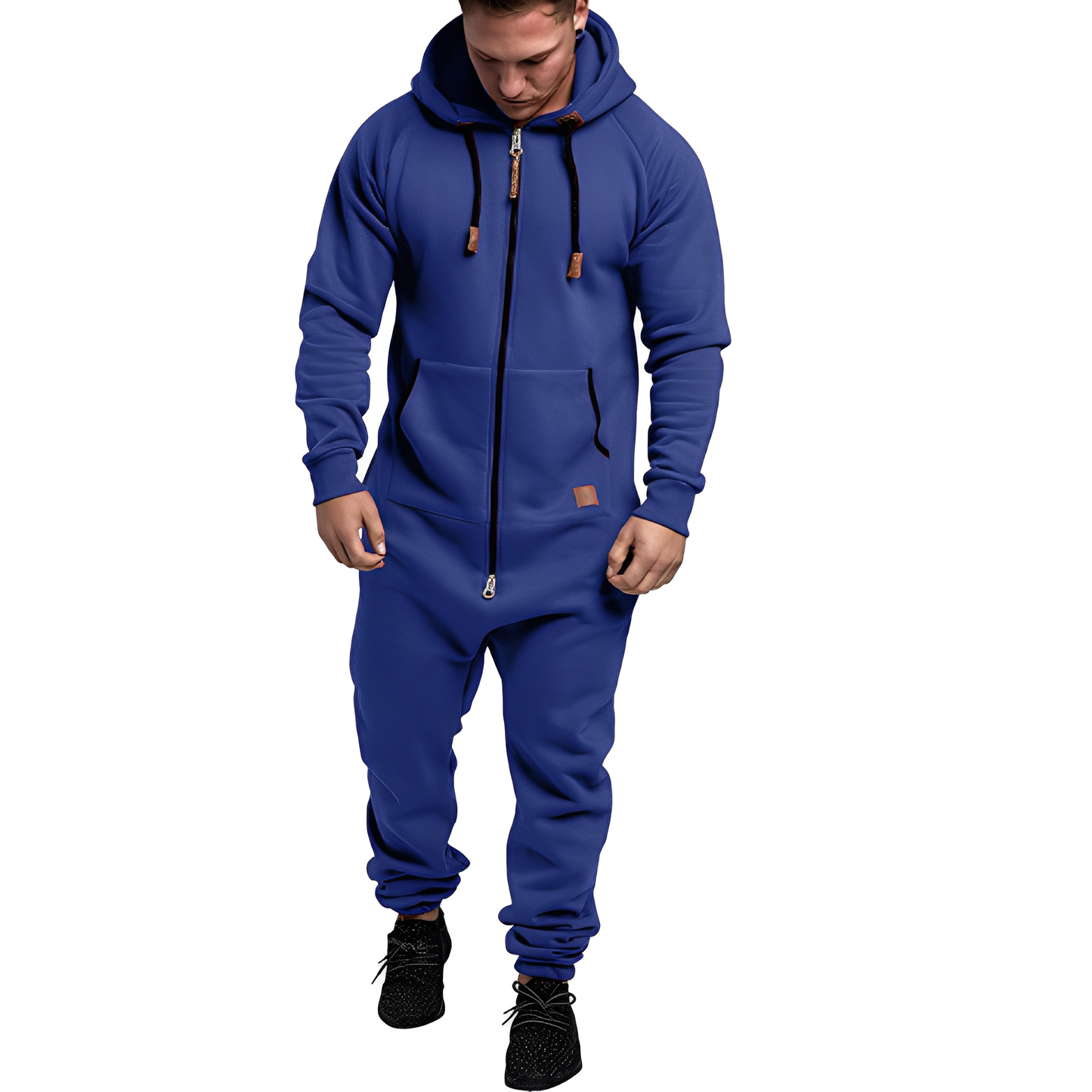 Benson - Relaxed Fleece Jumpsuit with Hood for Men
