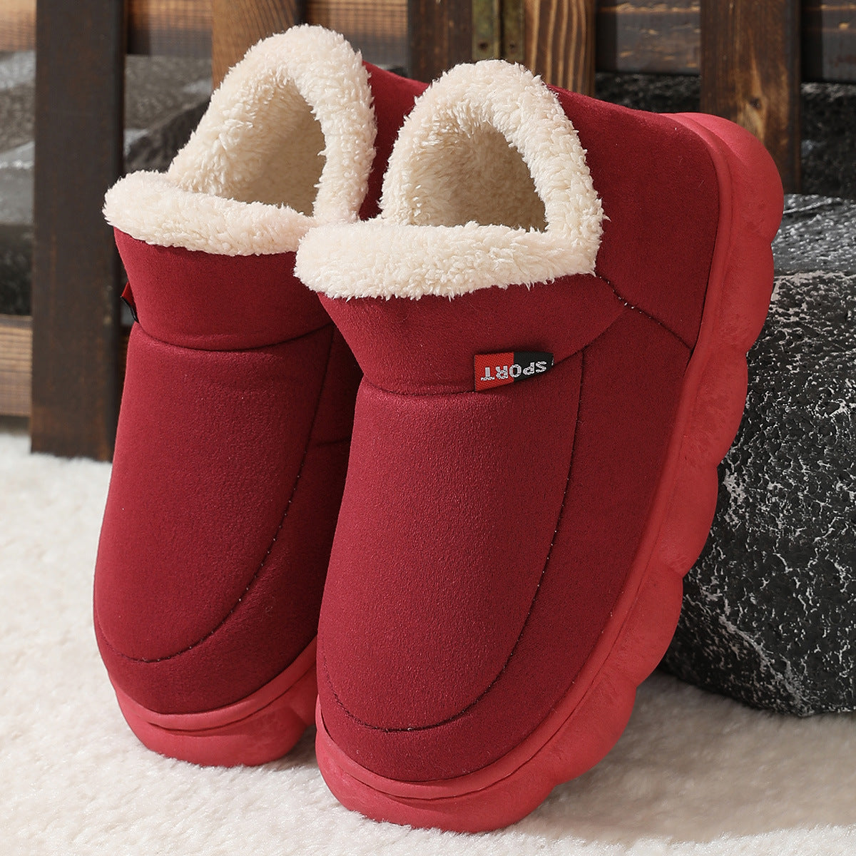 Rebecca - Stylish, warm plush shoes for women