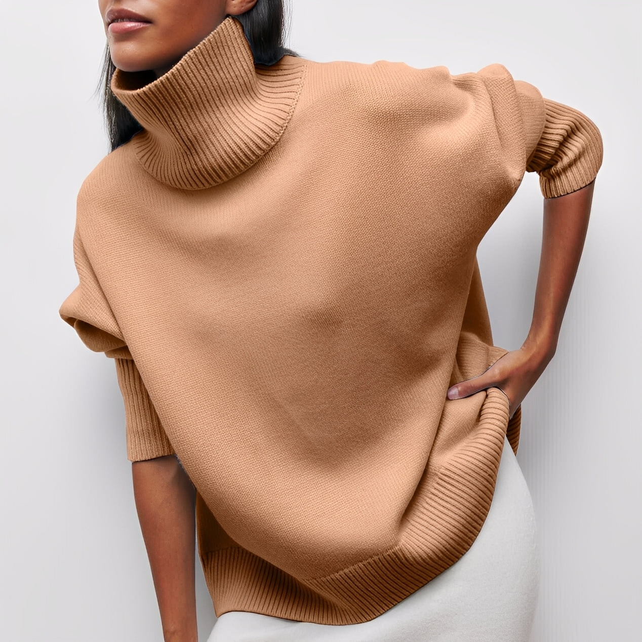 Sharon - Καθημερινός, χαλαρός πουλόβερ για γυναίκες