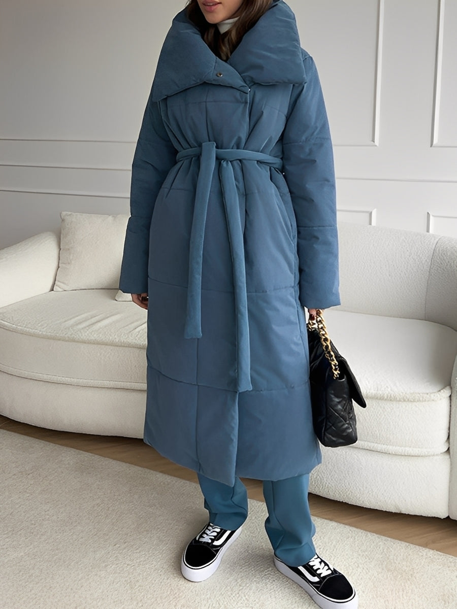 Adaline - Long, warm, lined cardigan for women