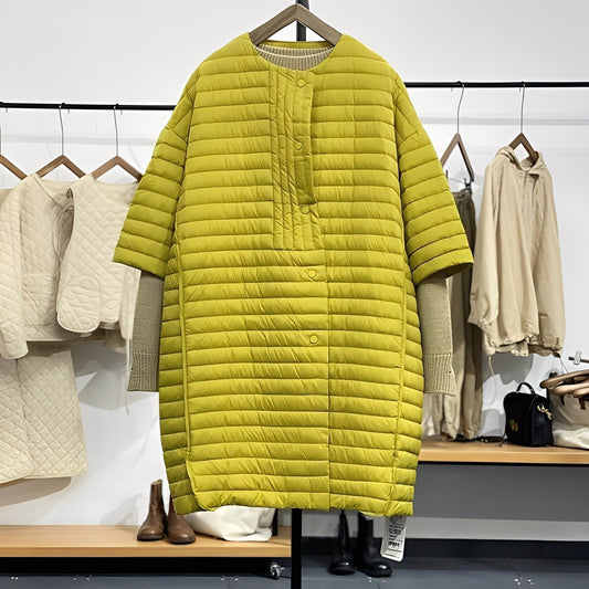 Gladys - Loose Oversized Coat with Buttons for Women