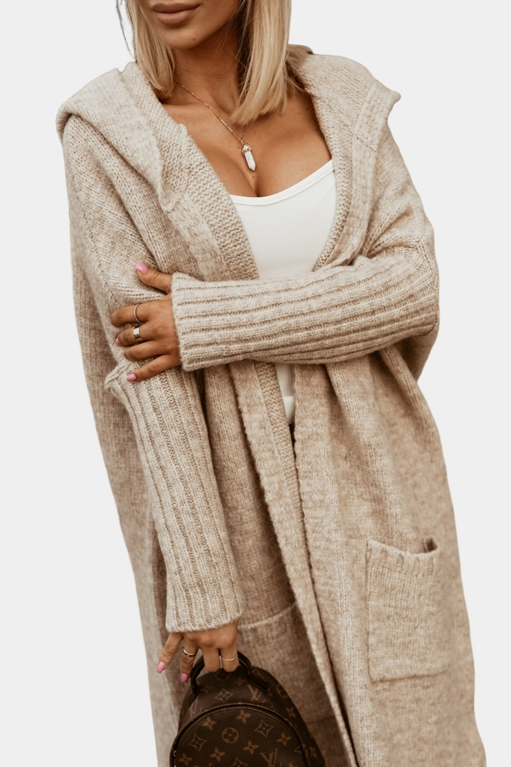 Melyssa - Relaxed, cheerful effort, long knit for women