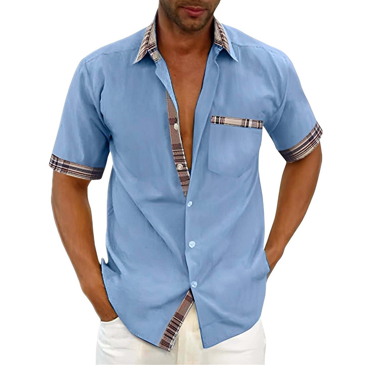 Marvin - Chemise à manches courtes quotidienne pour hommes