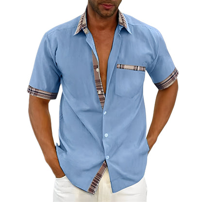 Marvin - Chemise à manches courtes quotidienne pour hommes