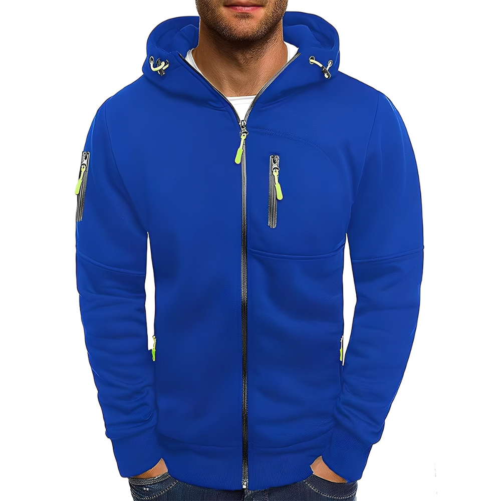 Miller - Καθημερινή Ζακέτα Zip-Up με Κουκούλα για Άνδρες
