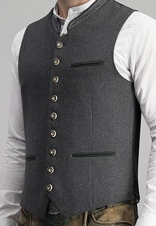 Olaf - Traditional Men's Vest Gray Classic Elegant