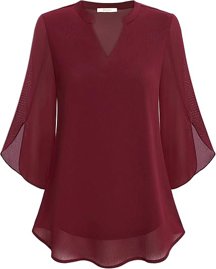 Brianna - Blouse with open sleeve and stylish movement