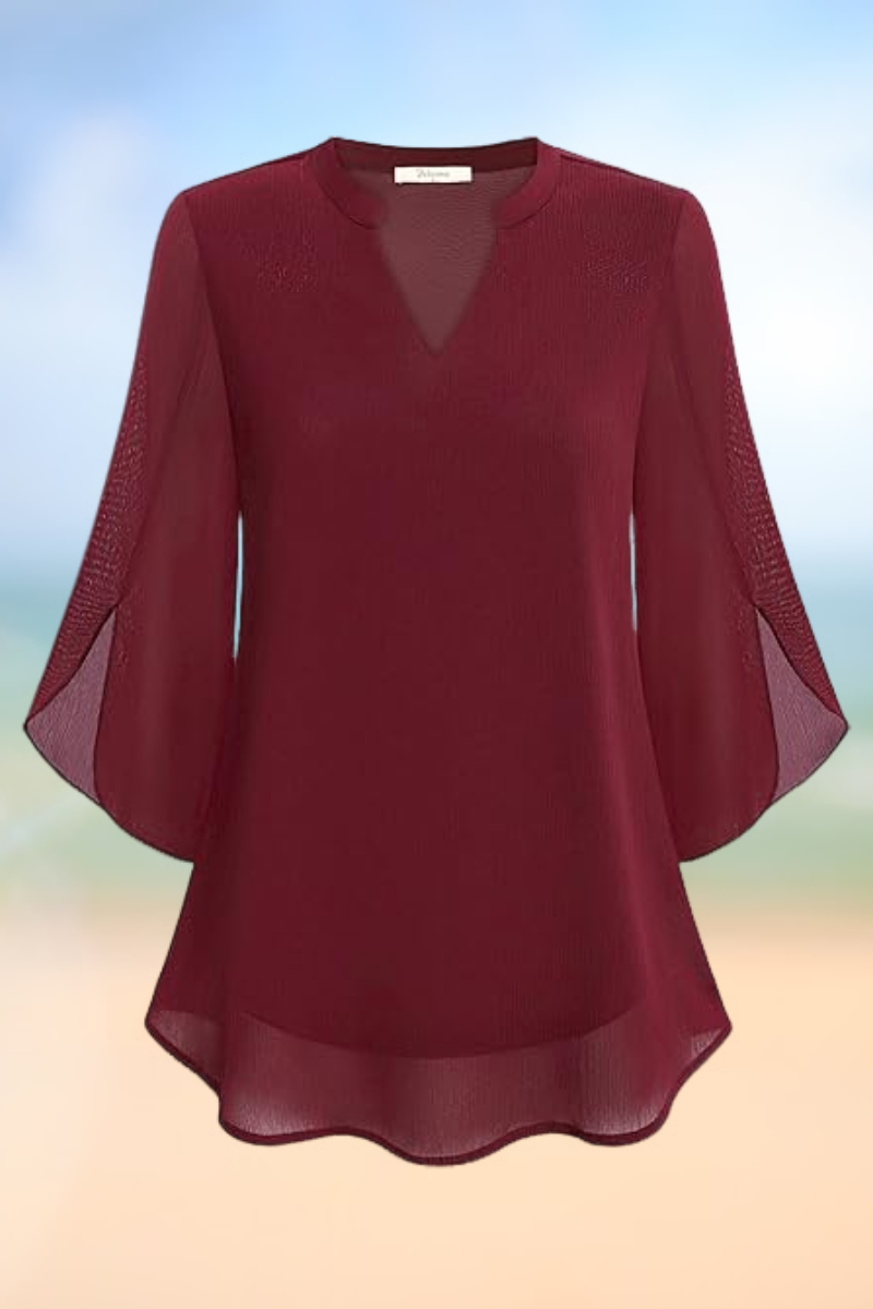 Celeste - Graceful blouse with open sleeves