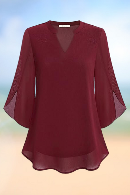 Celeste - Graceful blouse with open sleeves