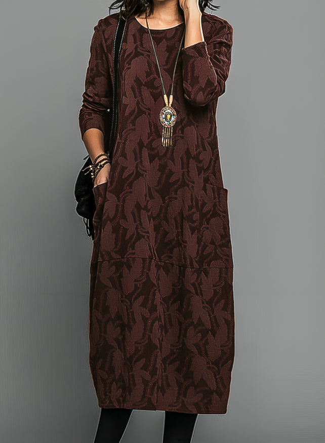 Alisha – Printed Long Sleeve Dress