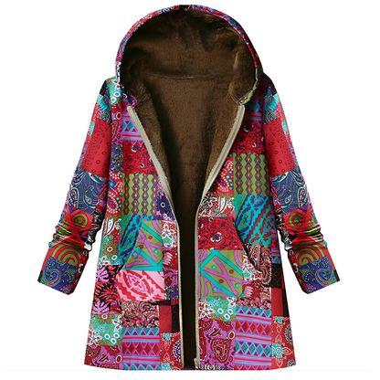 Olyvia - Vintage Cardigan with Pattern for Women