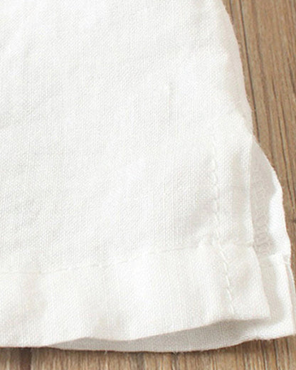 Julianny - Blouse with short sleeves and buttons front