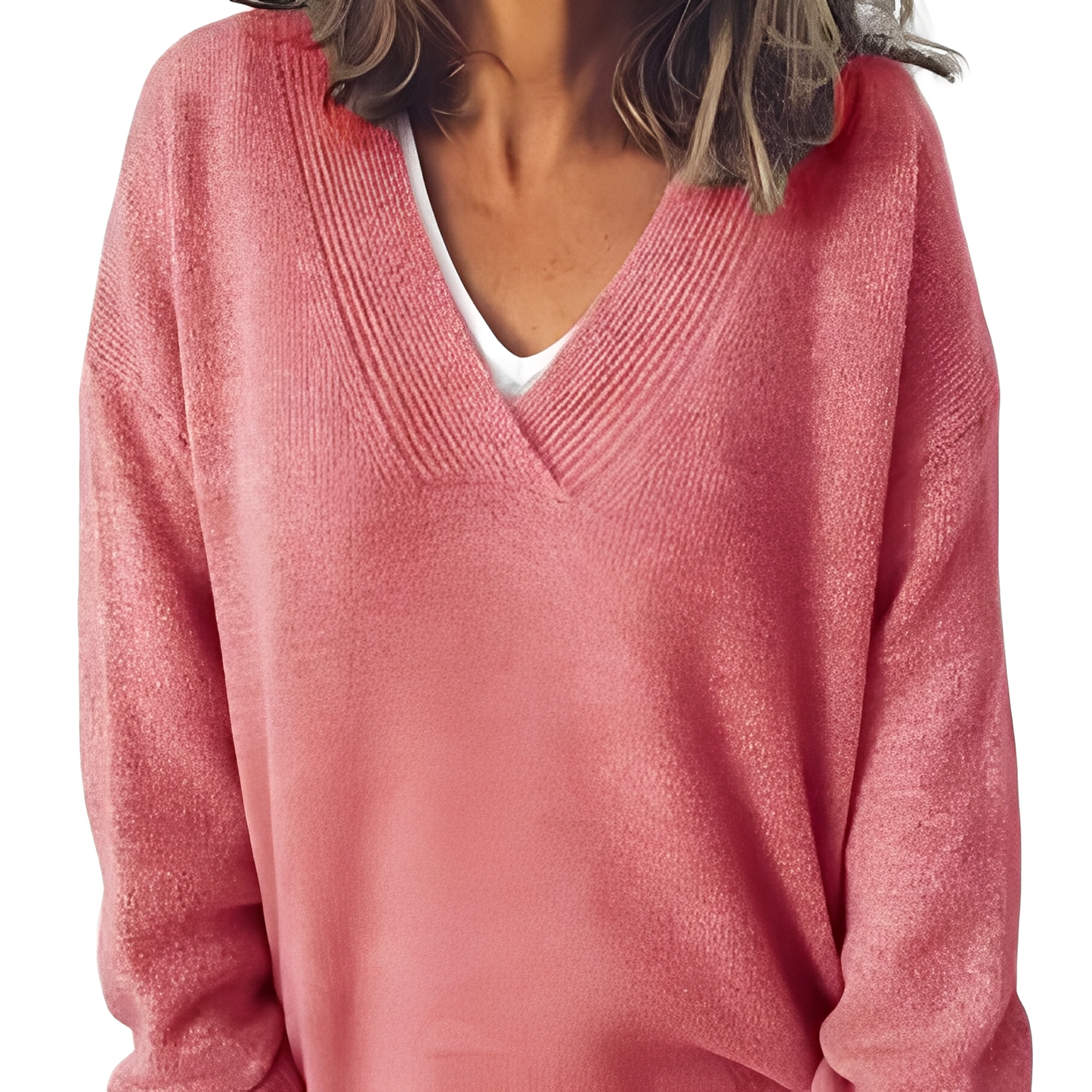 Camryn - Χαλαρός, χαλαρά πλεγμένος πουλόβερ για γυναίκες