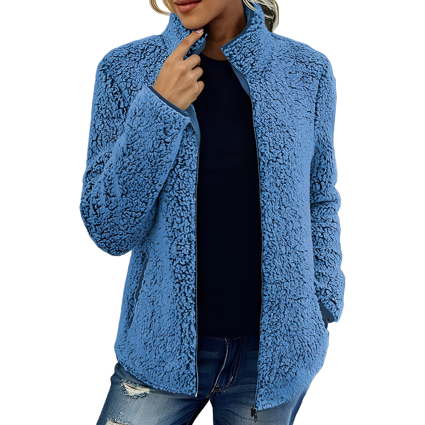 Larissa - Stylish, warm fleece jacket for women