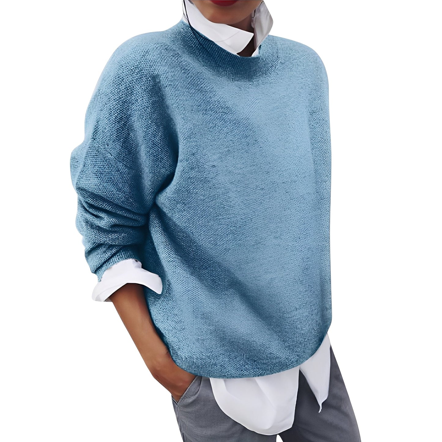 Elianna - Χαλαρός, χαλαρά καθιστός πουλόβερ για γυναίκες