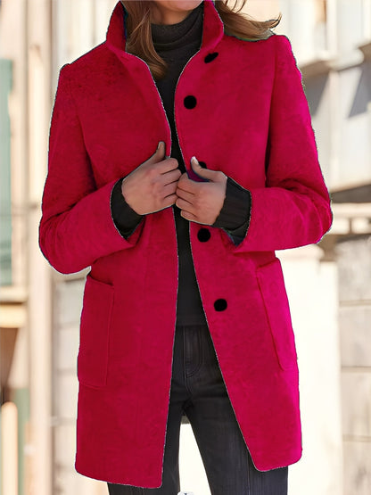 Michele - Windproof Wool Coat for Women