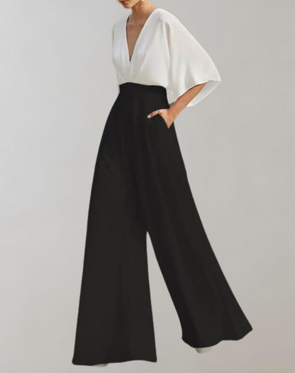 Melanie - Casual-Overall με πλατιά πόδια