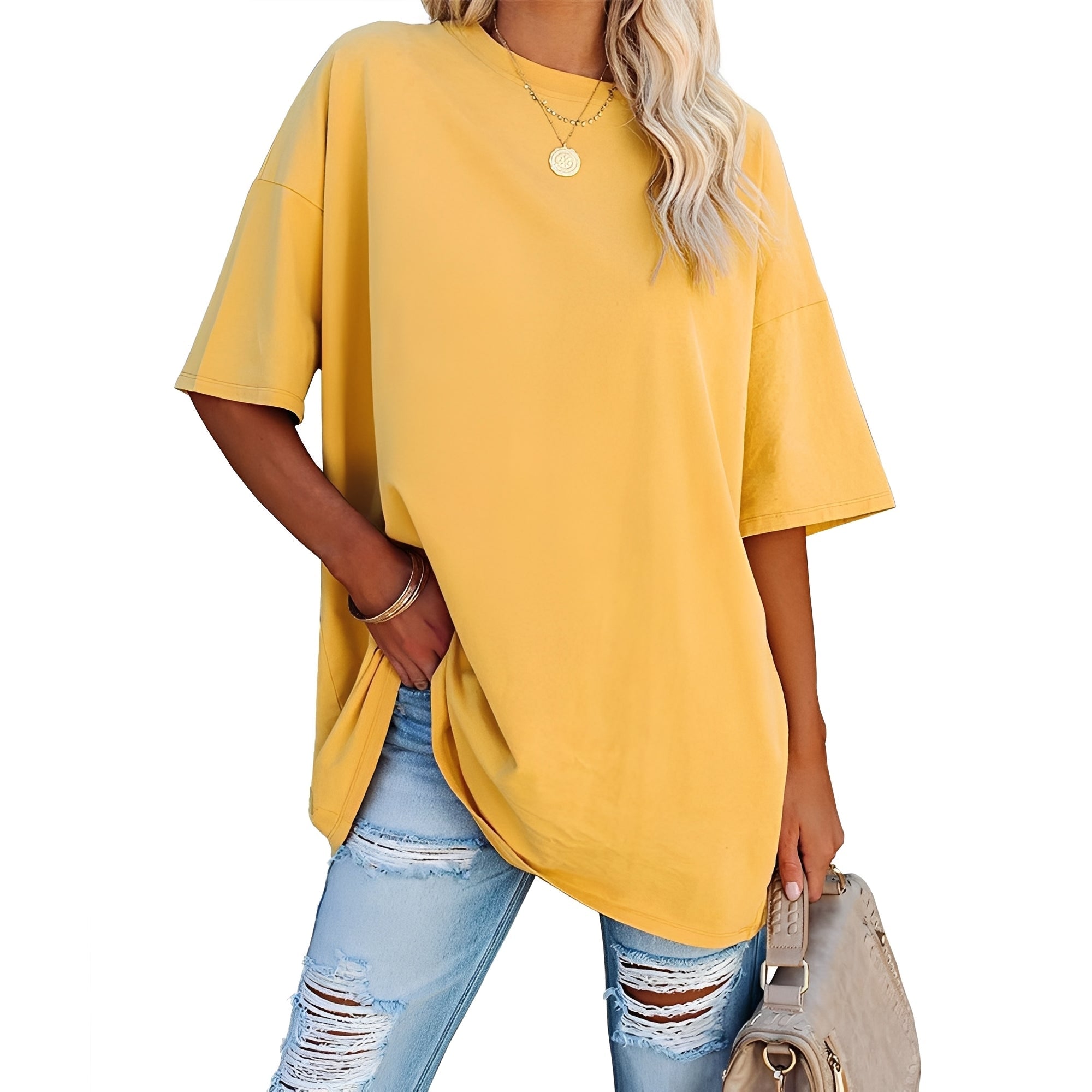 Alice - Loose-Fitting T-shirt with Dropped Shoulders