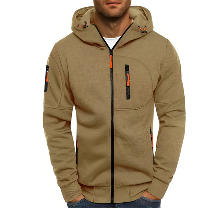 Miller - Καθημερινή Ζακέτα Zip-Up με Κουκούλα για Άνδρες