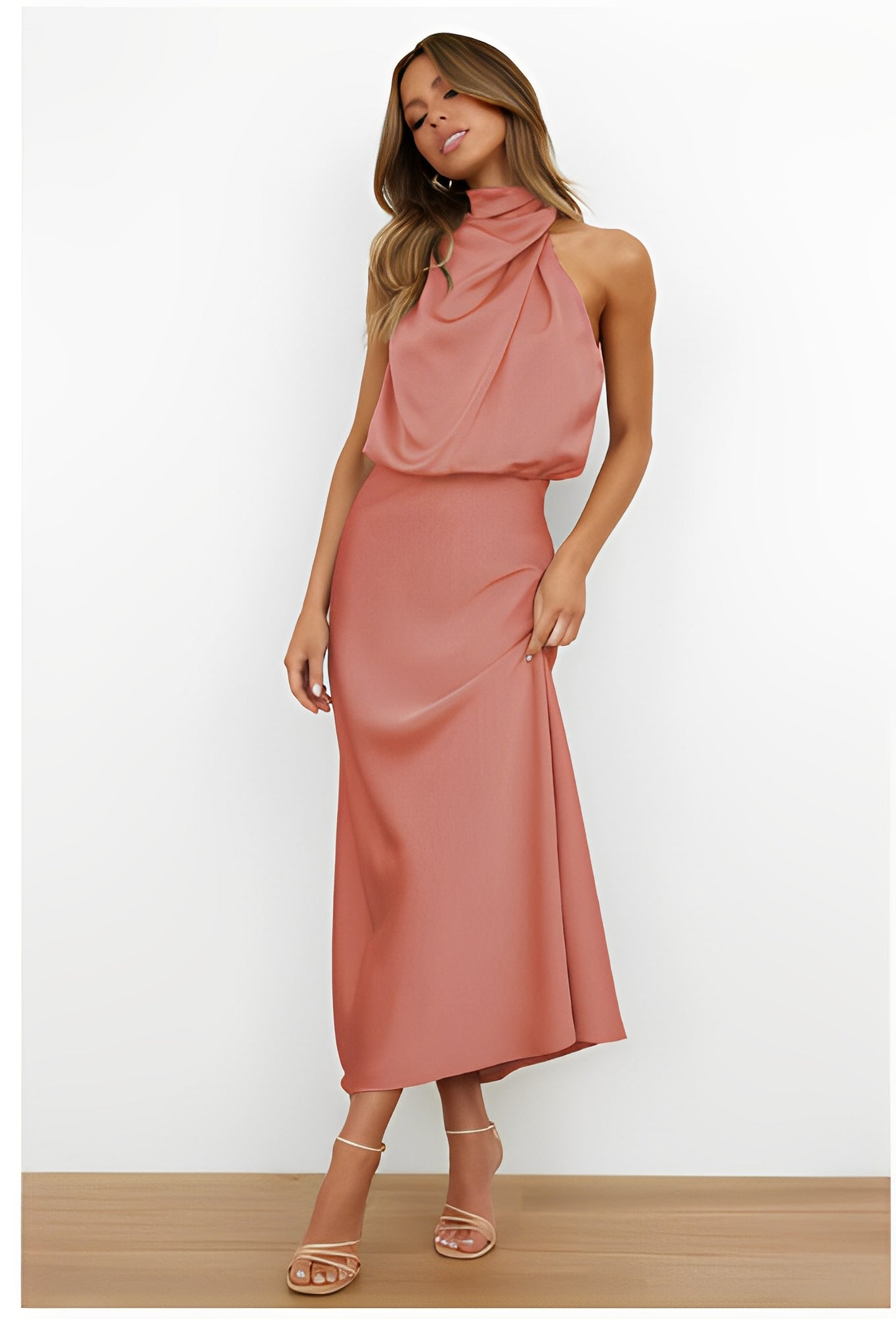 Marley - Elegant Women's Satin Dress for the Evening