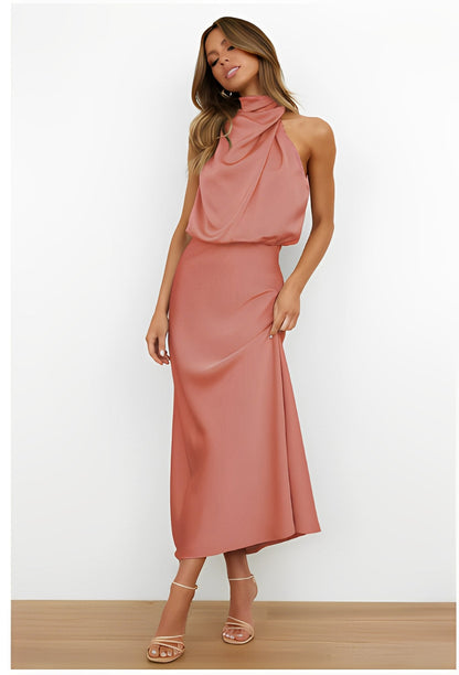 Marley - Elegant Women's Satin Dress for the Evening