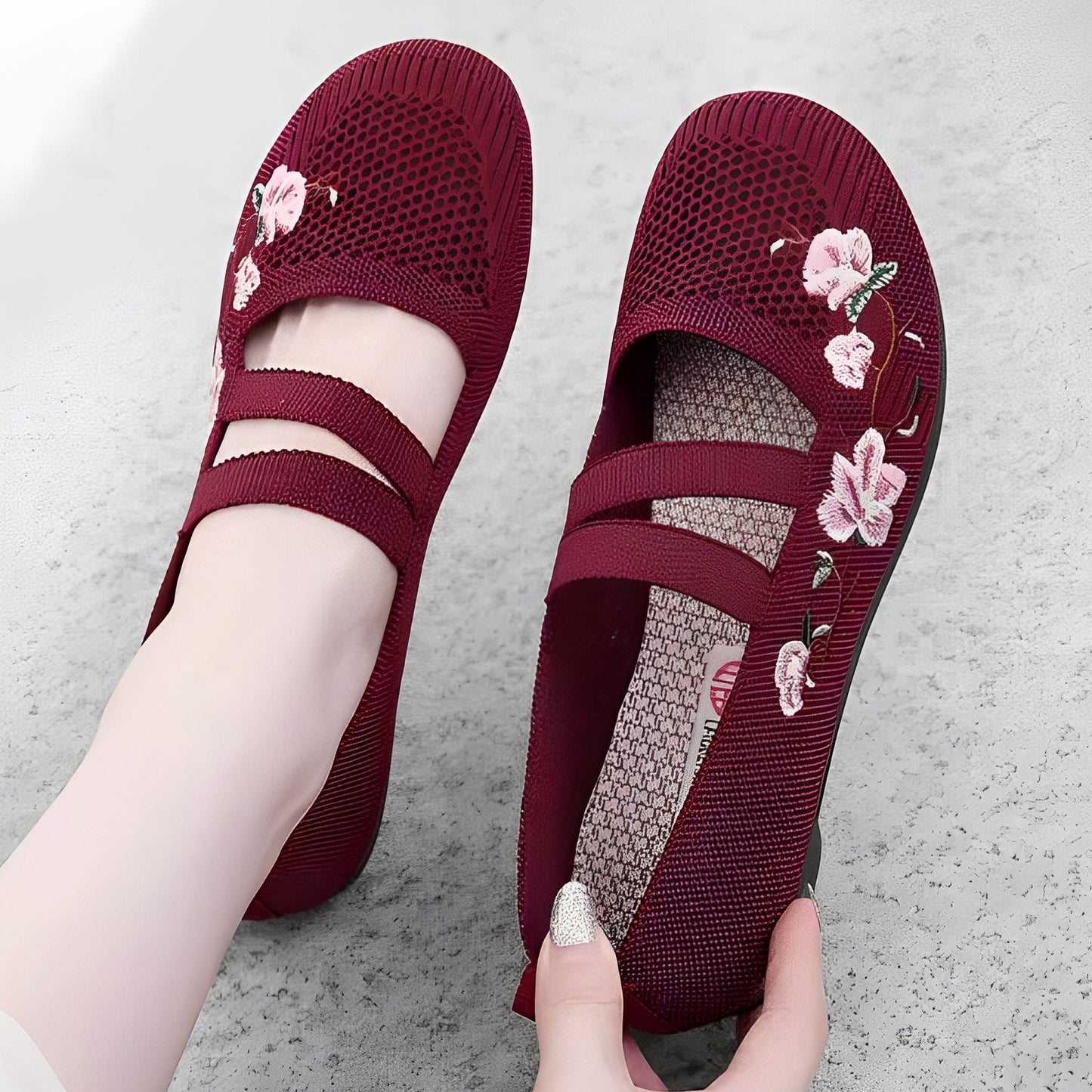 Jazmin - Everyday, breathable embroidered shoes for women