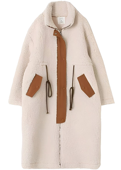 Noelene - Warm, loose wool coat for women