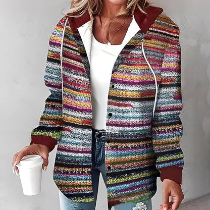 Briana - Casual, warm hooded cardigan for women