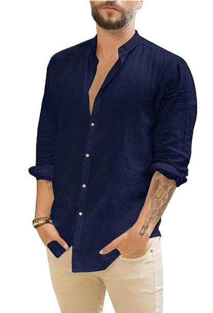Johnny - Simple Button-Front Shirt for Men
