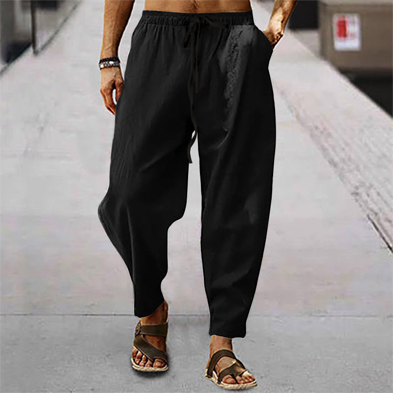 Titus - Men's Beach Pants Made of Cotton and Linen