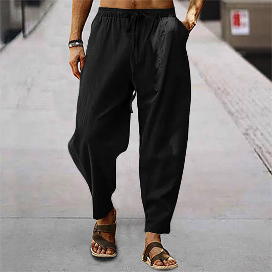 Titus - Men's Beach Pants Made of Cotton and Linen