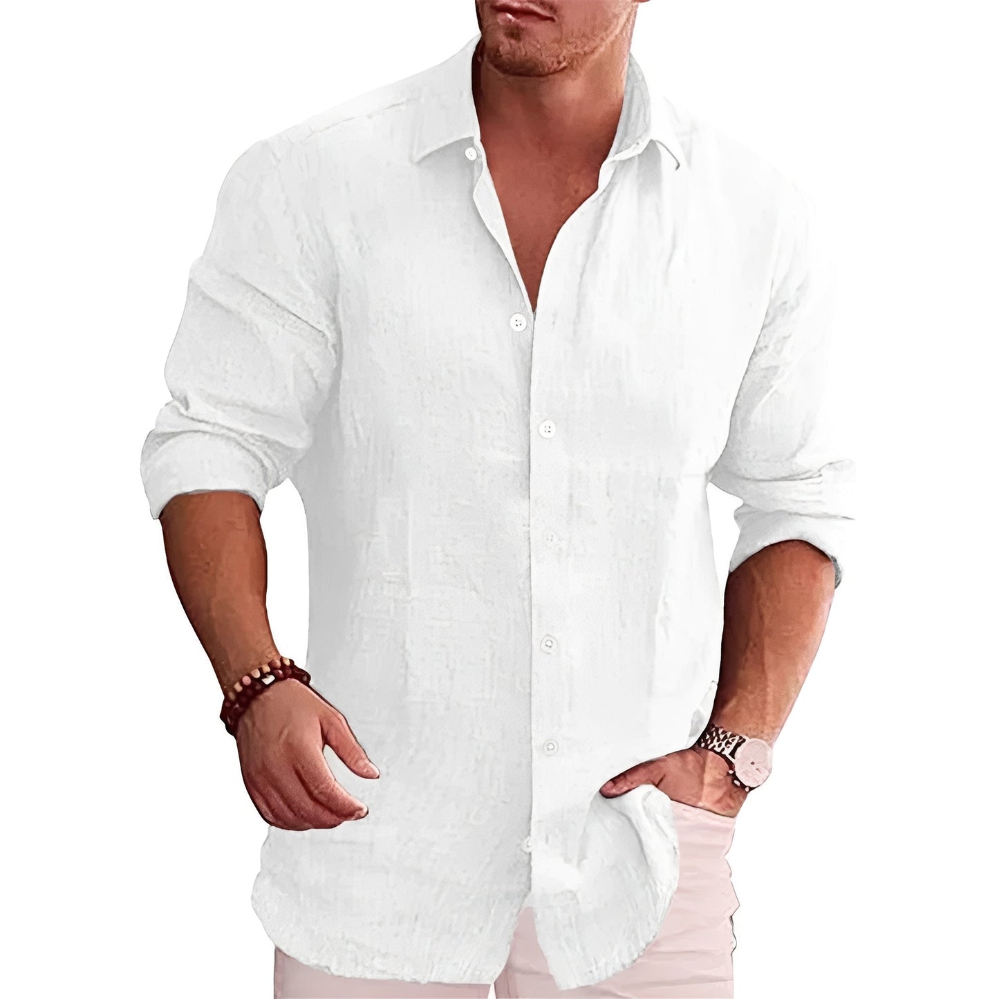 Louis - Casual Long-Sleeve Slim-Fit Shirt for Men