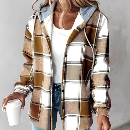 Briana - Casual, warm hooded cardigan for women