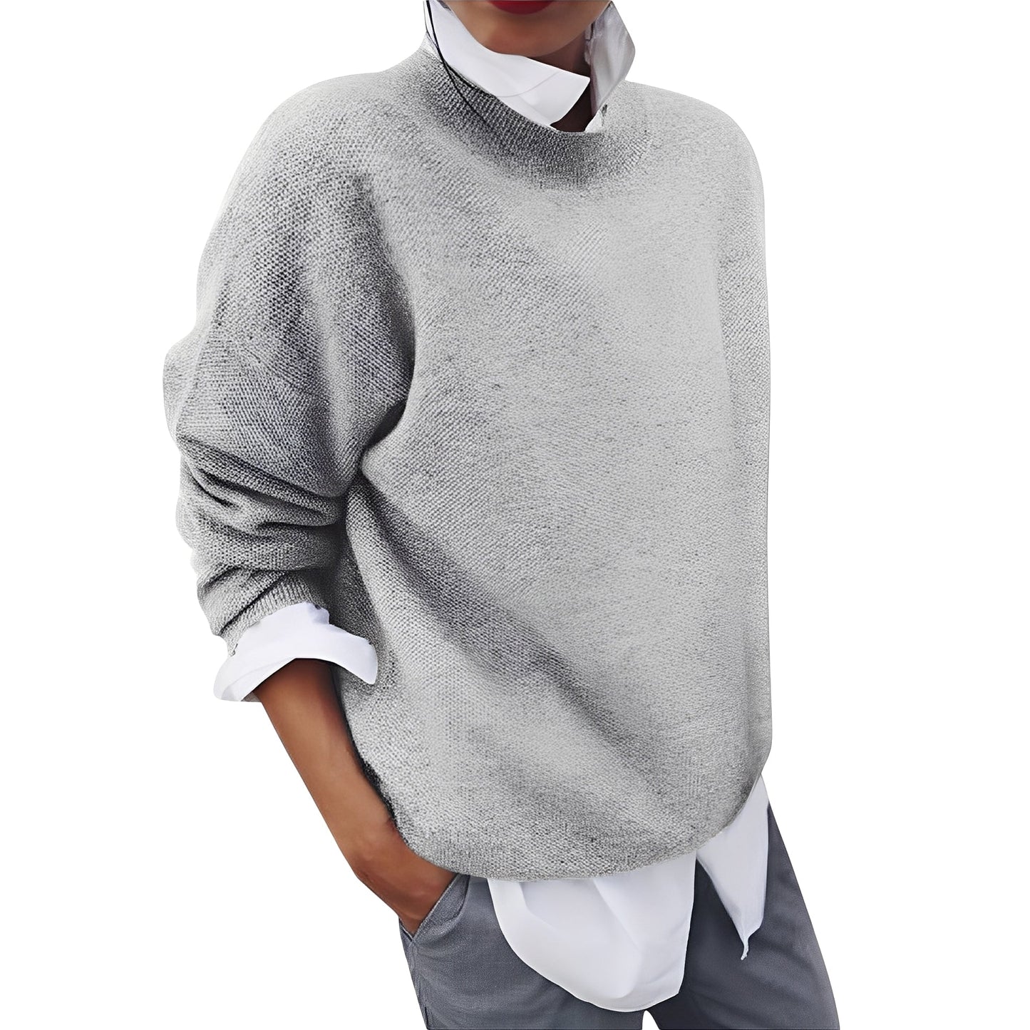 Elianna - Χαλαρός, χαλαρά καθιστός πουλόβερ για γυναίκες