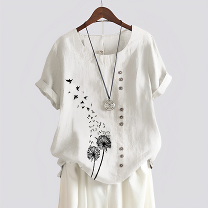 Isabelle - Comfortable Shirt with Short Sleeves for Women