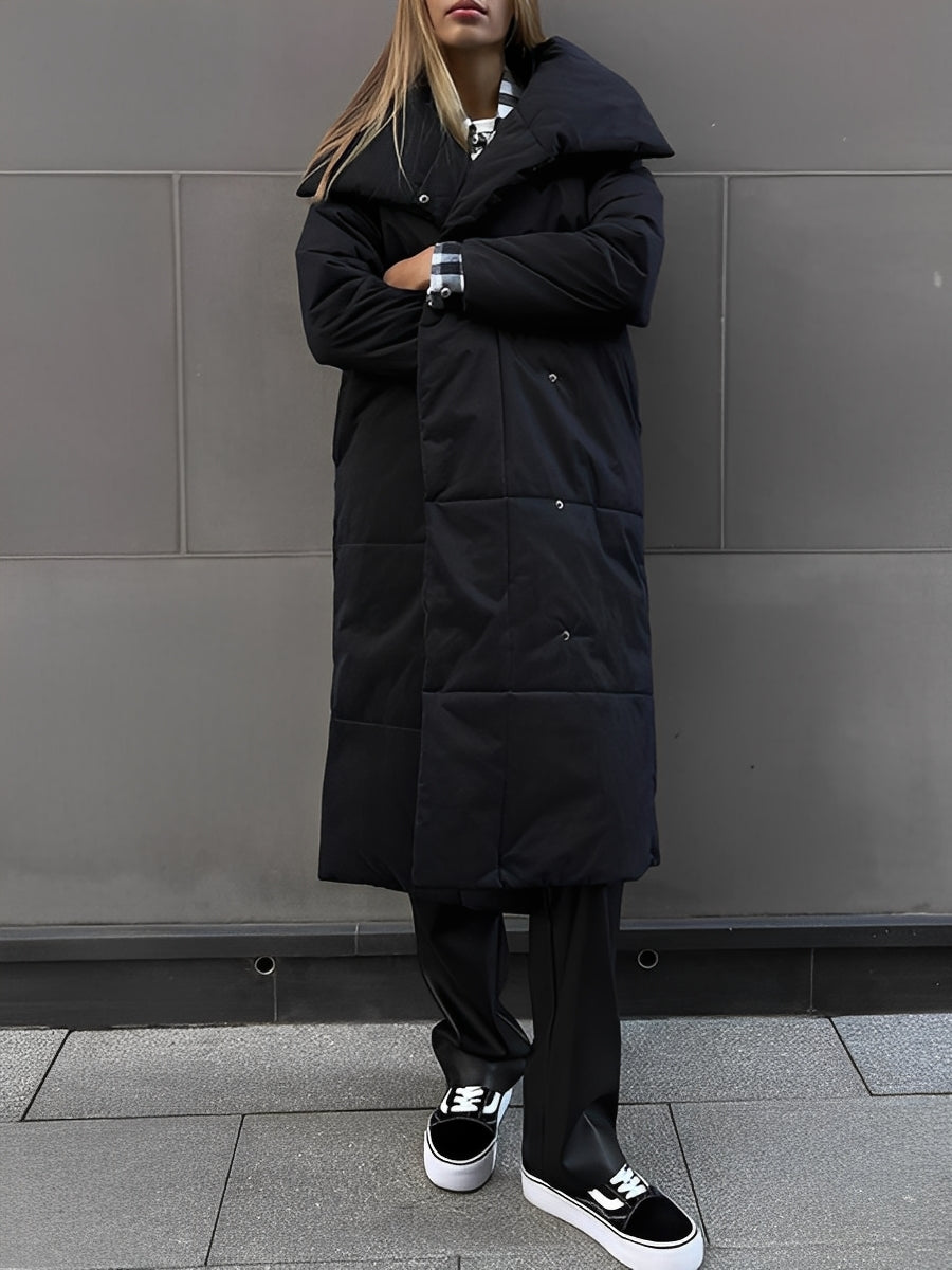 Adaline - Long, warm, lined cardigan for women