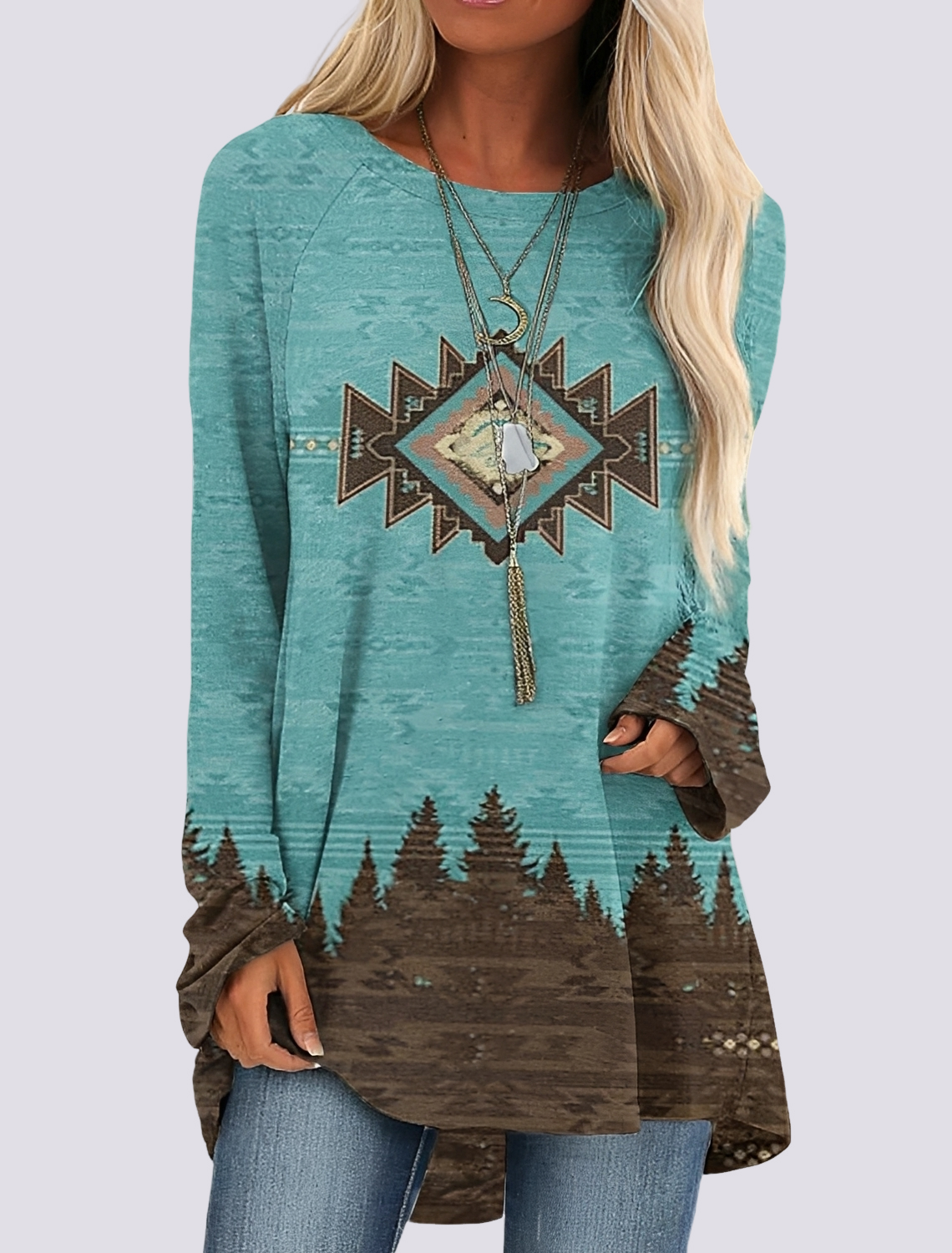 Monica - Fashionable Ethnic Shirt Dress