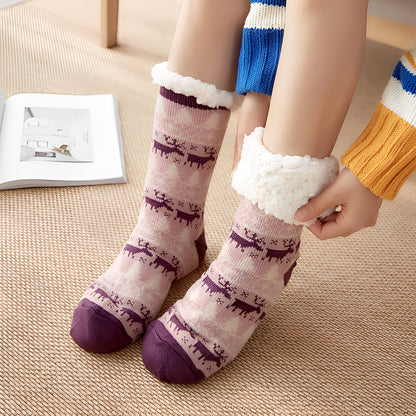 Clarice - Στιλάτες μεσαίας μακρούς χριστουγεννιάτικες κάλτσες για γυναίκες