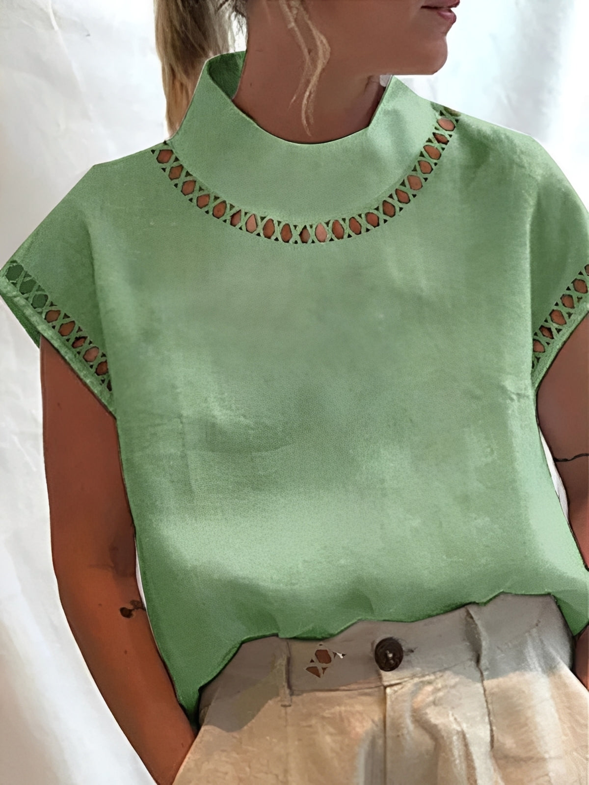 Nannie - Women's stylish top with cutout