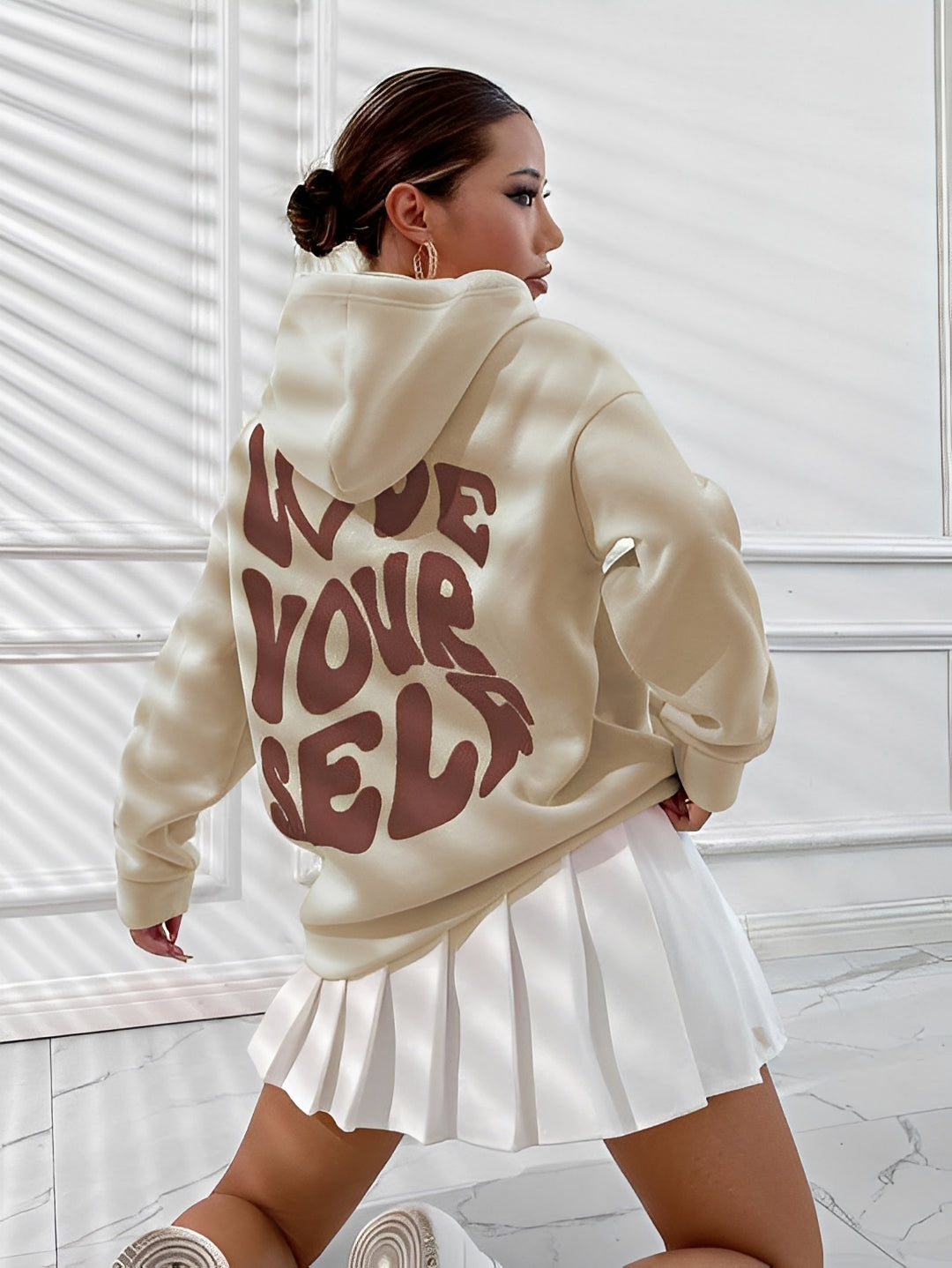 Marian - Μοντέρνα φούτερ με σχέδιο δήλωσης για γυναίκες