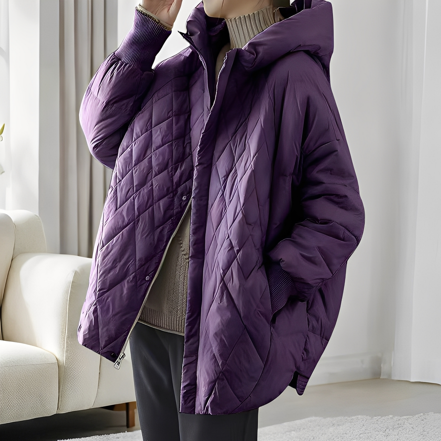 Abigail - Casual Winter Shirt with Zipper for Women