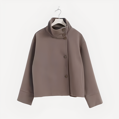 Carolyn - Elegant single-button wool blazer for women