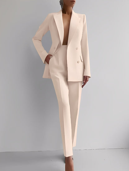 Nydia - Φορμαλιστικό Slim-Fit Σετ από Σακάκι και Παντελόνι για Γυναίκες