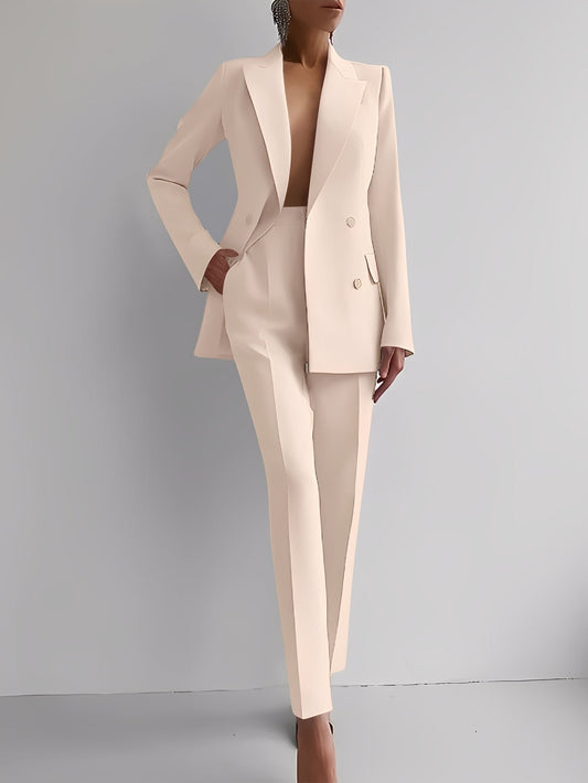 Nydia - Φορμαλιστικό Slim-Fit Σετ από Σακάκι και Παντελόνι για Γυναίκες