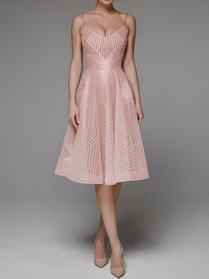 Anabelle - Elegant sleeveless dress with straps for women