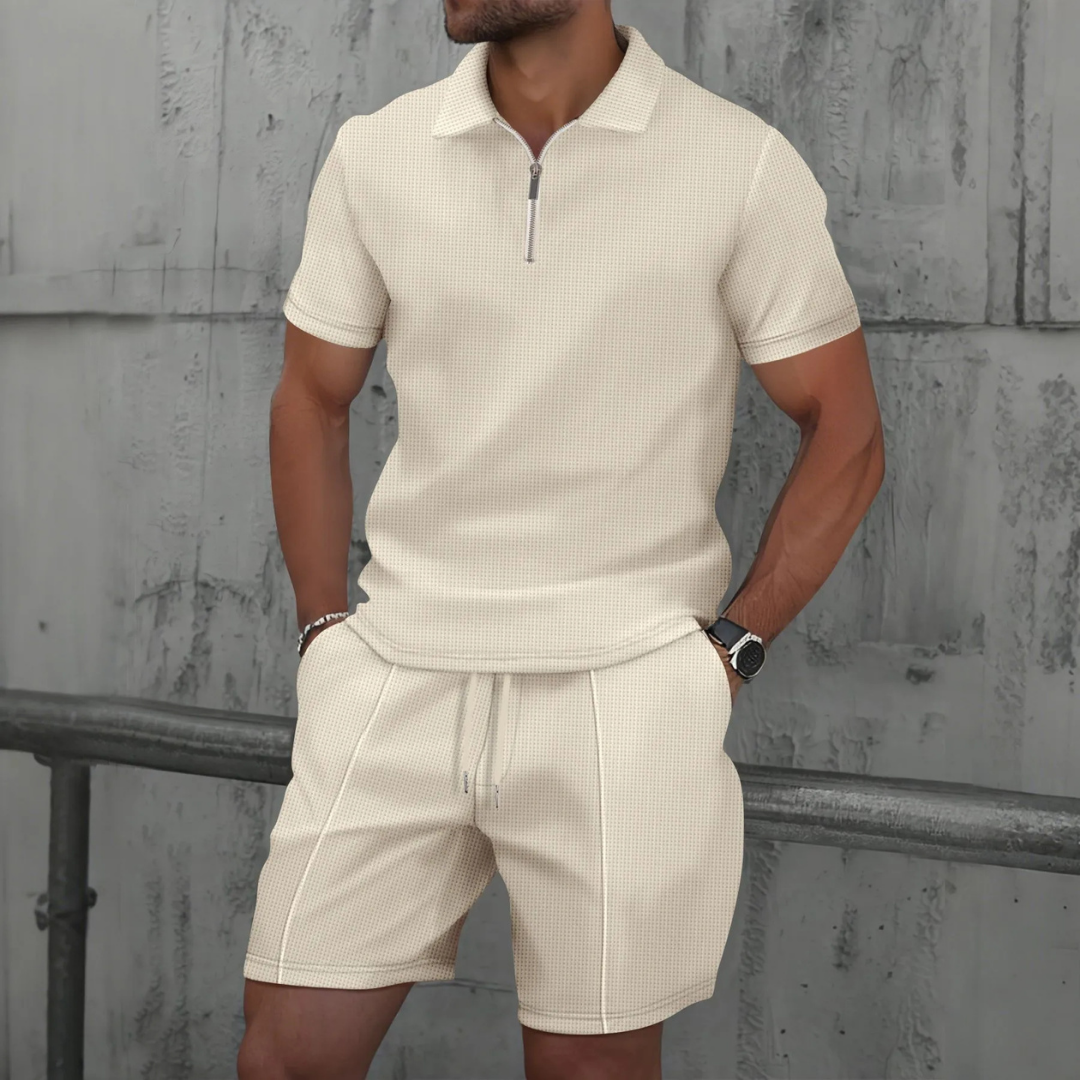 Zephyr - Men Cotton Co-ord Set in Relaxed Style